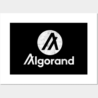 Algorand ALGO Crypto Coin Vintage Circle Posters and Art